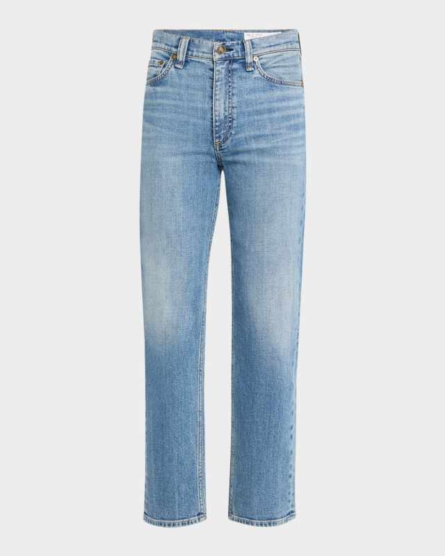 Harlow Mid-Rise Ankle Straight Jeans